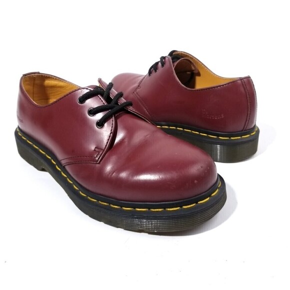 Dr. Martens 1461 Cherry Smooth Leather Oxfords - Picture 9 of 11